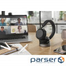 Навушники Jabra Evolve2 75 MS Stereo USB-A + База Black (27599-999-989)