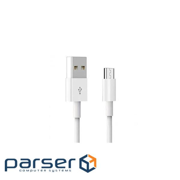 Дата кабель USB 2.0 AM to Micro 5P 1.0m 2.4A white Denmen (D22V-WH)