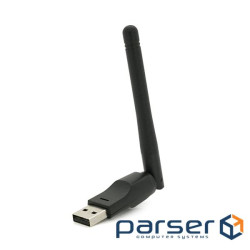 USB Wi-Fi антена для Т 2, 150Mbps, 2.4 GHz, Black, Blister (Wi-Fi-AFT2)