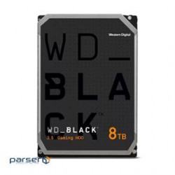 Жесткий диск Western Digital Hard Drive WD8002FZWX 8TB 3.5" Gaming WD Black SATA 128MB Bulk