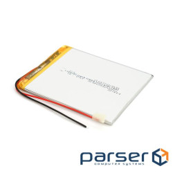 Літій-полімерний акумулятор 4*70*95mm (Li-ion 3.7В 2900мА&middot,год) (407095) ) (407095)