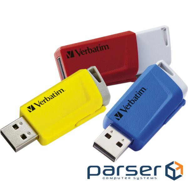 Набір з 3-х флешок VERBATIM Store 'n' Click 16GB (49306)