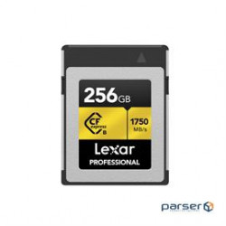 Lexar Flash Memory LCXEXPR256G-RNENG 256GB Professional CFexpress Type B Card GOLD Series Retail