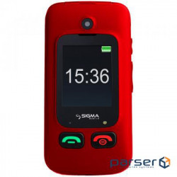 Mobile phone Sigma Comfort 50 Shell DS Black-Red (4827798212325)