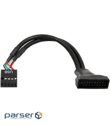 Кабель живлення 9PIN USB 2.0 to 19PIN USB 3.0 Chieftec (Cable-USB3T2)