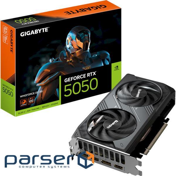 Відеокарта GIGABYTE GeForce RTX 5050 WindForce OC 8G (GV-N5050WF2OC-8GD)