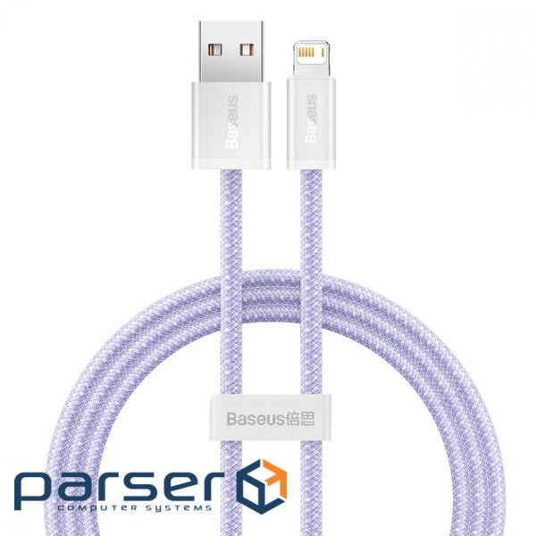 Кабель BASEUS Dynamic Series Fast Charging Data Cable USB to iP 2.4A 1м Purple (CALD000405)