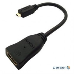 Accell Accessory J126C-001B Micro HDMI (Type-D) to HDMI (Type-A Female) Adapter&cedil, 8 in Retail