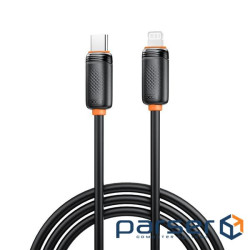 Дата кабель USB-C to Lightning 1.0m 27W black XO (XO-CB-300CL-BK)