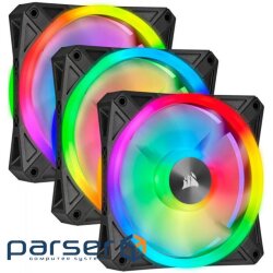 Fan kit CORSAIR iCUE QL120 RGB with Lighting Node Core Black 3-Pack (CO-9050098-WW)