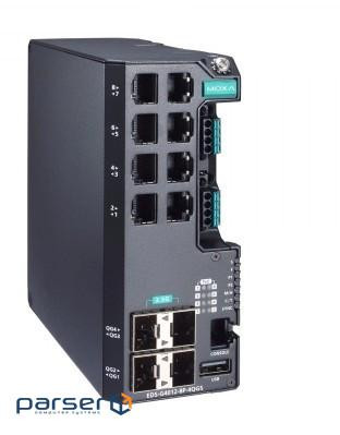Керований комутатор Full Gigabit Ethernet, 8 портів 10/100/1000BaseT(X) з (EDS-G4012-8P-4QGS-LVA)
