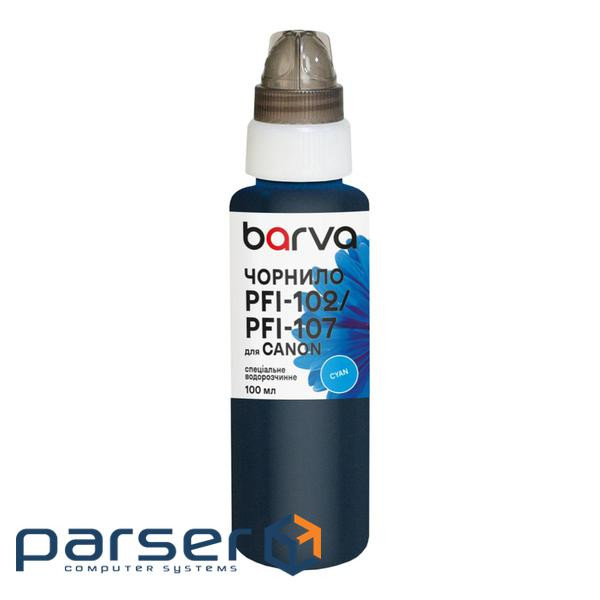 Чорнило Barva Canon PFI-102/PFI-107 100 мл, special, cyan (C107-885e)