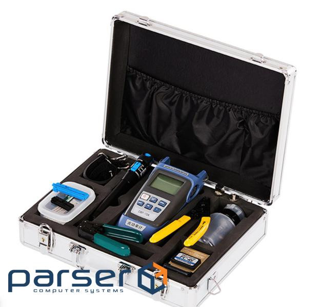 Набір інструментів і тестерів для роботи з оптичним кабелем FC-6S 10 в 1 Metall Case 1 Metall Case