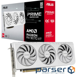 Відеокарта ASUS Prime Radeon RX 9070 XT White OC Edition 16GB GDDR6 (PRIME-RX9070XT-O16G-WHITE)