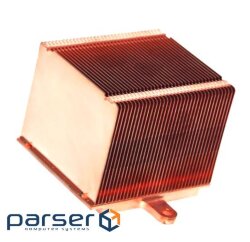 Мідний радіатор (ребра вздовж кріплень) в корпу 2U для материнських плат Dual / Quad Opter (CPU-2U-K8)