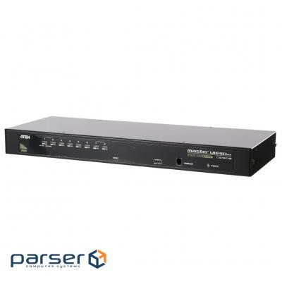 1U 8-портовий PS / 2 / USB КВМ перемикач (Консоль PS / 2-USB: 1x SPHD-18 Male, КВМ: 8x (.CS-1308)