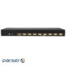 1U 8-портовий PS / 2 / USB КВМ перемикач (Консоль PS / 2-USB: 1x SPHD-18 Male, КВМ: 8x (.CS-1308)