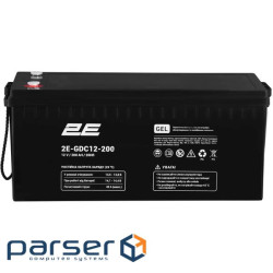 Акумуляторна батарея 2E GDC, 12В, 200А•год, GEL (2E-GDC12-200)