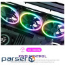 NZXT Fan RF-D12TF-B1 F120 RGB DUO 3x120mm Fan FDB 4-pin PWM Black Retail