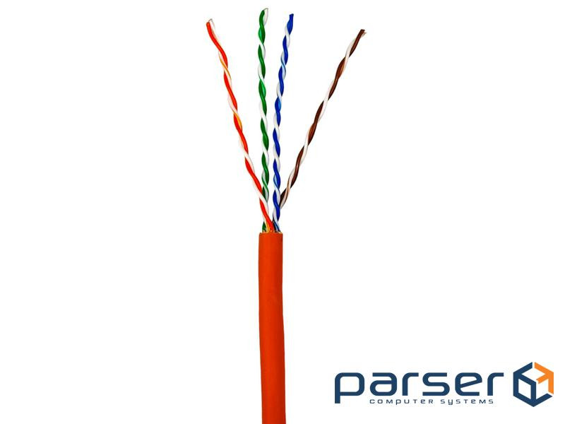 Кабель кручена пара GEAR UTP 4x2x0,50 Cat5E, CCA, LSZH низькодимний для внутрі (GEC–UTPLCCA050305) (GEC–UTPLCCA050305)