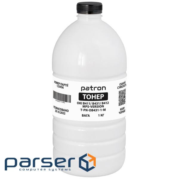 Тонер Oki B411 MPS, 1 кг Patron (T-PN-OB431-1-M)