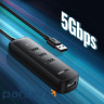 USB hub UGREEN CM416 4xUSB3.0 Black (80657)