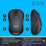 Миша LOGITECH Wireless Mouse M220 SILENT - EMEA - CHARCOAL OFL (910-004878)