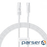 Кабель Baseus Gem Fast-Charging Data Cable Type-C to Type-C 100W 1m white (P10373000211-00)