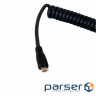 Кабель Extradigital (KBH1811) HDMI-microHDMI spiral, 1.2м Black