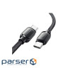 Дата кабель USB-C to USB-C 1.0m 100W black Essager (EXCTT1-TD01-P)