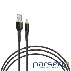 Дата кабель USB 2.0 AM to Micro 5P 0.2m CBFLEXM0 black Intaleo (1283126487422)