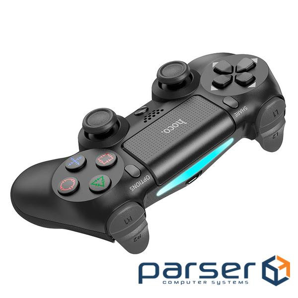 Геймпад бездротовий HOCO DGM01 для PS4 SONY Wireless DUALSHOCK 4 (Black), 3.7V, 600mAh, Box