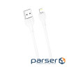 Дата кабель USB 2.0 AM to Lightning 2.0m 2.1A white XO (CB-200UL)