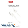 Дата кабель USB 2.0 AM to Lightning 2.0m 2.1A white XO (CB-200UL)