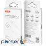Дата кабель USB 2.0 AM to Lightning 2.0m 2.1A white XO (CB-200UL)