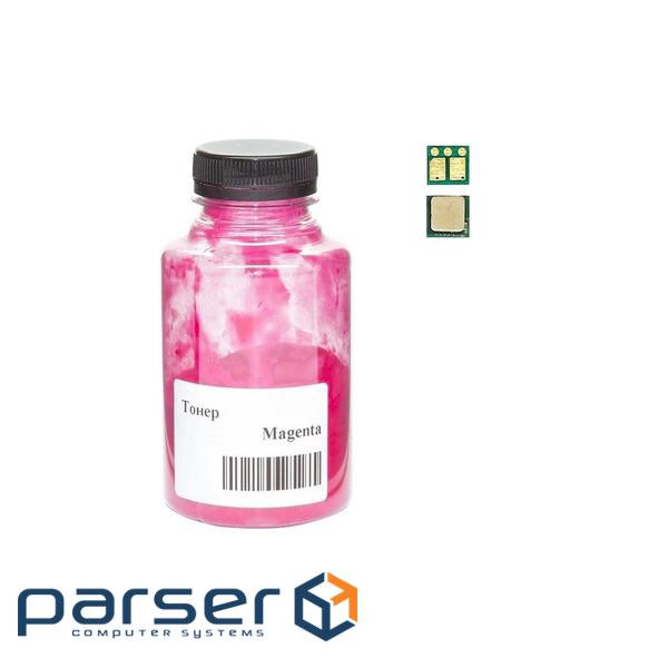 Тонер + чіп АНК для Canon MF651Cw/MF655Cdw/MF657Cdw, 067H бутль 70г 2400 ст. Magenta (50000413) . Magenta (50000413)