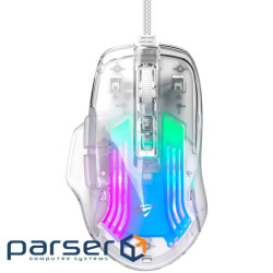 Мишка Havit HV-MS1011SE USB Transparent White (6950676293678)