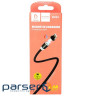 Дата кабель USB 2.0 AM to Lightning magnetic black Denmen (DN-D09L-BK)