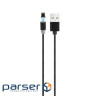 Дата кабель USB 2.0 AM to Lightning magnetic black Denmen (DN-D09L-BK)