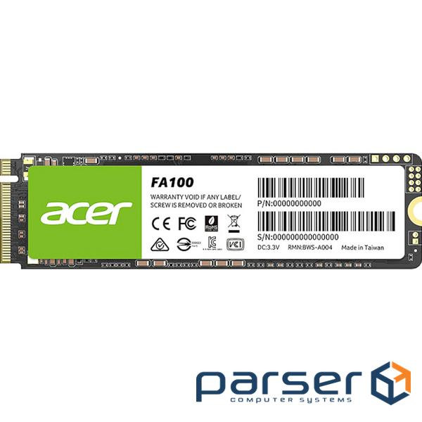 SSD ACER FA100 512GB M.2 NVMe (BL.9BWWA.119)