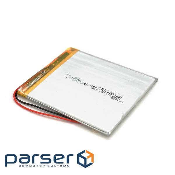 Літій-полімерний акумулятор 4*75*85mm (Li-ion 3,7V 2800mAh) (407585) 4*75*85mm (Li-ion 3,7V 2800mAh) (407585)