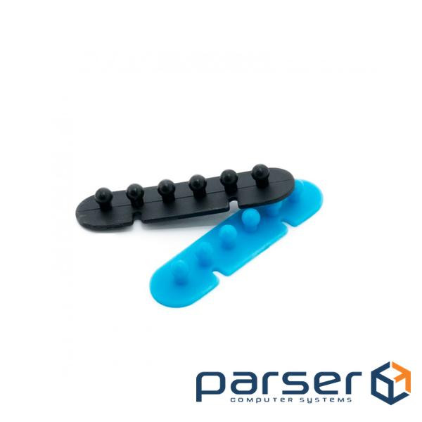 Тримач для кабелю Extradigital CC-595 Cable Clips, Black/Blue (KBC1725)