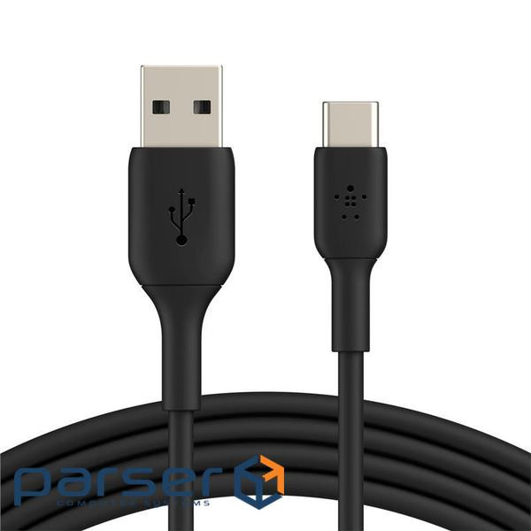 Дата кабель USB 2.0 AM to Type-C 1.0m PVC black Belkin (CAB001BT1MBK)
