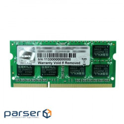 Модуль пам'яті для ноутбука SoDIMM DDR3 8GB 1600 MHz G.Skill (F3-1600C11S-8GSQ)