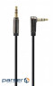 Кабель мультимедійний Jack 3.5mm M to Jack 3.5mm M 1.0m кутовий Cablexpert (CCAPB-444L-1M)