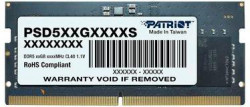 Оперативная память Patriot SODIMM DDR5-4800 16384MB PC5-38400 (PSD516G480081S)