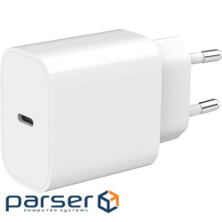 Зарядний пристрій GEMBIRD 1xUSB-C, PD 20W White (TA-UC-PD20-01-W)
