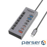 Концентратор USB Type-C Promate Gegahub-10G 7 in 1 Grey