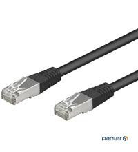 Патч-корд ФОЛЬГОВАНИХ RJ45 FTP5e 0.25m,patch AWG26 D=5.5mm Gold Protect,чорний (75.06.8704-10)
