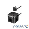 Мережевий фільтр Baseus PowerCombo Cube Power Strip 3xAC+2xUSB+2xType-C 30W (1.5m) b (E00066400117-00)